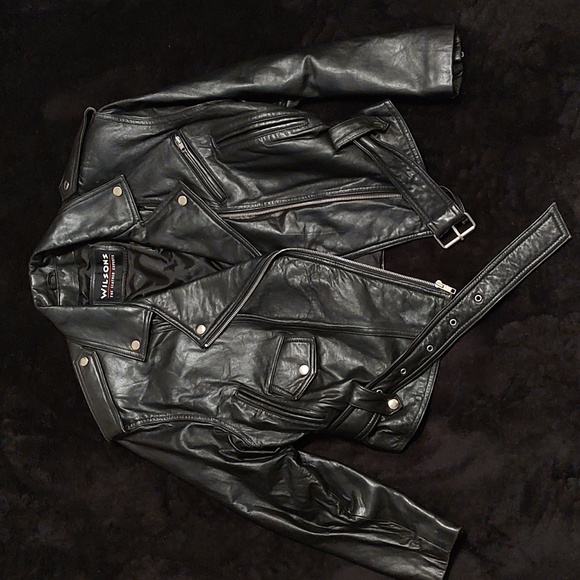 Wilsons Leather Jackets & Blazers - Wilson's Leather Black Leather Jacket